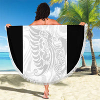 Custom Albania Football Pride Beach Blanket Kuqezinjte Eagle White Version - Wonder Print Shop