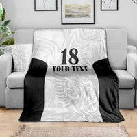 Custom Albania Football Pride Blanket Kuqezinjte Eagle White Version - Wonder Print Shop