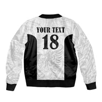 Custom Albania Football Pride Bomber Jacket Kuqezinjte Eagle White Version - Wonder Print Shop