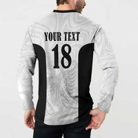 Custom Albania Football Pride Button Sweatshirt Kuqezinjte Eagle White Version - Wonder Print Shop