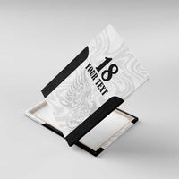 Custom Albania Football Pride Canvas Wall Art Kuqezinjte Eagle White Version - Wonder Print Shop