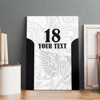 Custom Albania Football Pride Canvas Wall Art Kuqezinjte Eagle White Version - Wonder Print Shop