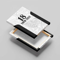 Custom Albania Football Pride Canvas Wall Art Kuqezinjte Eagle White Version - Wonder Print Shop