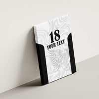 Custom Albania Football Pride Canvas Wall Art Kuqezinjte Eagle White Version - Wonder Print Shop