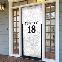 Custom Albania Football Pride Door Cover Kuqezinjte Eagle White Version - Wonder Print Shop