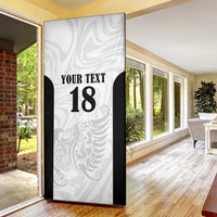 Custom Albania Football Pride Door Cover Kuqezinjte Eagle White Version - Wonder Print Shop