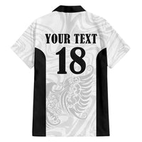 Custom Albania Football Pride Family Matching Off Shoulder Short Dress and Hawaiian Shirt Kuqezinjte Eagle White Version - Wonder Print Shop