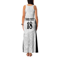 Custom Albania Football Pride Family Matching Tank Maxi Dress and Hawaiian Shirt Kuqezinjte Eagle White Version - Wonder Print Shop