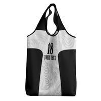 Custom Albania Football Pride Grocery Bag Kuqezinjte Eagle White Version - Wonder Print Shop