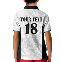 Custom Albania Football Pride Kid Polo Shirt Kuqezinjte Eagle White Version - Wonder Print Shop