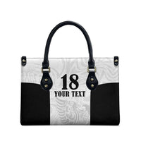 Custom Albania Football Pride Leather Bag Kuqezinjte Eagle White Version - Wonder Print Shop