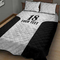Custom Albania Football Pride Quilt Bed Set Kuqezinjte Eagle White Version - Wonder Print Shop