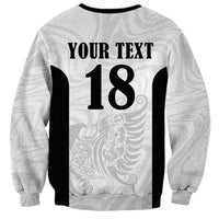 Custom Albania Football Pride Sweatshirt Kuqezinjte Eagle White Version - Wonder Print Shop