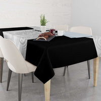 Custom Albania Football Pride Tablecloth Kuqezinjte Eagle White Version - Wonder Print Shop