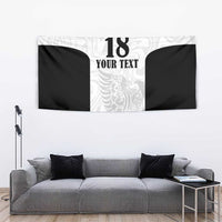 Custom Albania Football Pride Tapestry Kuqezinjte Eagle White Version - Wonder Print Shop