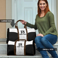 Custom Albania Football Pride Travel Bag Kuqezinjte Eagle White Version - Wonder Print Shop