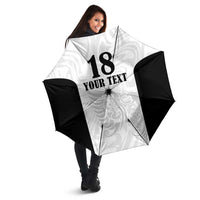 Custom Albania Football Pride Umbrella Kuqezinjte Eagle White Version - Wonder Print Shop