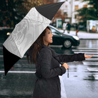 Custom Albania Football Pride Umbrella Kuqezinjte Eagle White Version - Wonder Print Shop