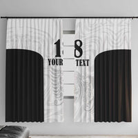 Custom Albania Football Pride Window Curtain Kuqezinjte Eagle White Version - Wonder Print Shop