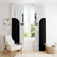 Custom Albania Football Pride Window Curtain Kuqezinjte Eagle White Version - Wonder Print Shop