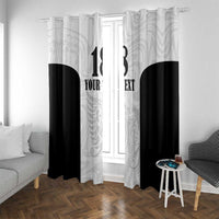 Custom Albania Football Pride Window Curtain Kuqezinjte Eagle White Version - Wonder Print Shop