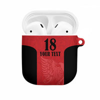 Custom Albania Football Pride AirPods Case Kuqezinjte Eagle Red Version - Wonder Print Shop