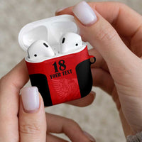 Custom Albania Football Pride AirPods Case Kuqezinjte Eagle Red Version - Wonder Print Shop
