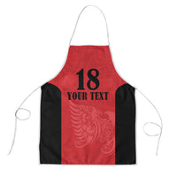 Custom Albania Football Pride Apron Kuqezinjte Eagle Red Version - Wonder Print Shop