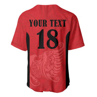 Custom Albania Football Pride Baseball Jersey Kuqezinjte Eagle Red Version - Wonder Print Shop