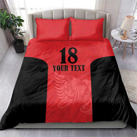 Custom Albania Football Pride Bedding Set Kuqezinjte Eagle Red Version - Wonder Print Shop