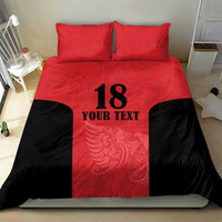 Custom Albania Football Pride Bedding Set Kuqezinjte Eagle Red Version - Wonder Print Shop