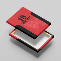 Custom Albania Football Pride Canvas Wall Art Kuqezinjte Eagle Red Version - Wonder Print Shop