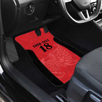 Custom Albania Football Pride Car Mats Kuqezinjte Eagle Red Version - Wonder Print Shop