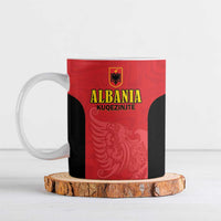Custom Albania Football Pride Ceramic Mug Kuqezinjte Eagle Red Version - Wonder Print Shop