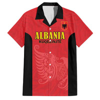 Custom Albania Football Pride Family Matching Summer Maxi Dress and Hawaiian Shirt Kuqezinjte Eagle Red Version - Wonder Print Shop