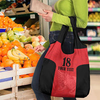 Custom Albania Football Pride Grocery Bag Kuqezinjte Eagle Red Version - Wonder Print Shop