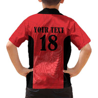 Custom Albania Football Pride Hawaiian Shirt Kuqezinjte Eagle Red Version - Wonder Print Shop