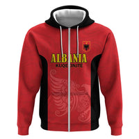Custom Albania Football Pride Hoodie Kuqezinjte Eagle Red Version - Wonder Print Shop