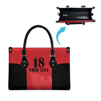 Custom Albania Football Pride Leather Bag Kuqezinjte Eagle Red Version - Wonder Print Shop