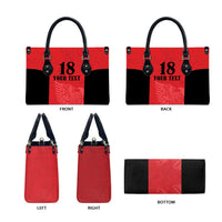 Custom Albania Football Pride Leather Bag Kuqezinjte Eagle Red Version - Wonder Print Shop