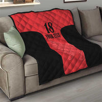 Custom Albania Football Pride Quilt Kuqezinjte Eagle Red Version - Wonder Print Shop