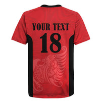 Custom Albania Football Pride Rugby Jersey Kuqezinjte Eagle Red Version - Wonder Print Shop