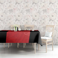 Custom Albania Football Pride Tablecloth Kuqezinjte Eagle Red Version - Wonder Print Shop