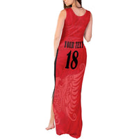 Custom Albania Football Pride Tank Maxi Dress Kuqezinjte Eagle Red Version - Wonder Print Shop
