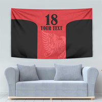 Custom Albania Football Pride Tapestry Kuqezinjte Eagle Red Version - Wonder Print Shop