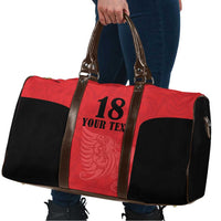 Custom Albania Football Pride Travel Bag Kuqezinjte Eagle Red Version - Wonder Print Shop