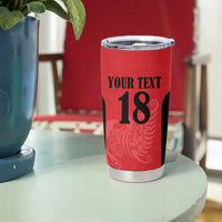 Custom Albania Football Pride Tumbler Cup Kuqezinjte Eagle Red Version - Wonder Print Shop