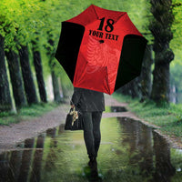 Custom Albania Football Pride Umbrella Kuqezinjte Eagle Red Version - Wonder Print Shop