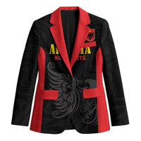 Custom Albania Football Pride Blazer Kuqezinjte Eagle Black Version - Wonder Print Shop