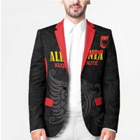 Custom Albania Football Pride Blazer Kuqezinjte Eagle Black Version - Wonder Print Shop